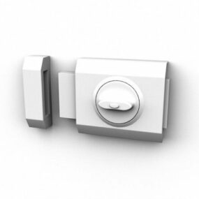نموذج قفل شريط الباب المنزلي ثلاثي الأبعاد