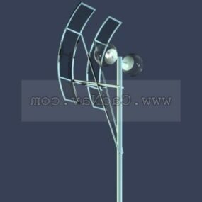 Double Arm Design Solar Street Lighting 3d model