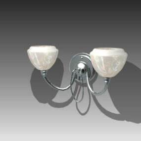 Double Arm House Wall Lamp 3d model