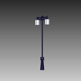 Lámpara de carretera de doble cabezal modelo 3d