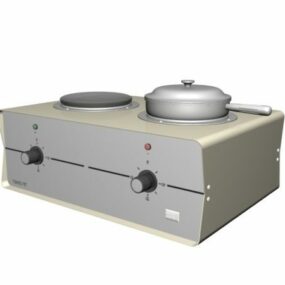 Equipment Double Pot Wax Heater 3d model