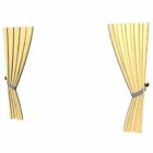 Home Drapes With Banding Curtain