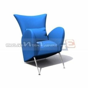 Drawing Room Interior Lounge Chair 3d model