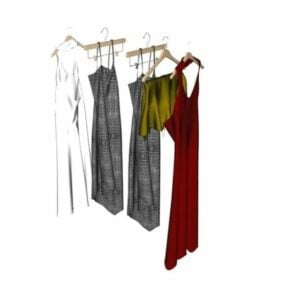 Dresses Hanger 3d model