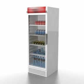 商店饮料冰箱3d模型
