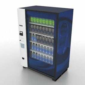 Store Drink Vending Machine 3d model