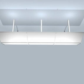 Lumière fluorescente de plafond de maison de style goutte modèle 3D