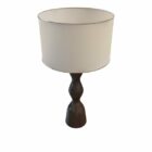 Lampe de table à tambour blanc