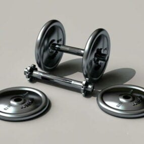 Gym Dumbbell Weight Set 3d model