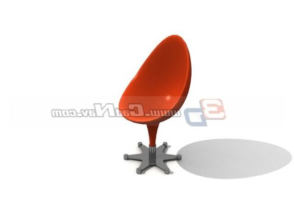 Red Egg Stool Home Chair Free 3d Model 3ds Max Vray