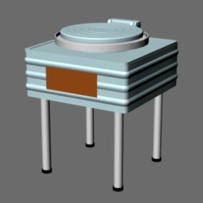 Industrial Electric Baking Pan 3d model