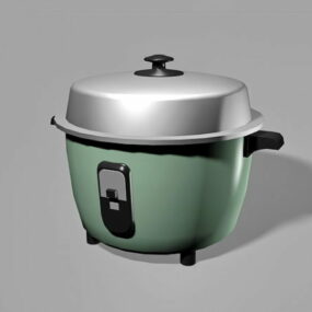 Kuchyňský elektrický vařič rýže 3D model