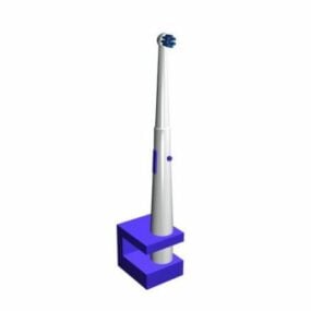 Modelo 3d de escova de dentes elétrica automática doméstica