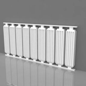 3d модель металевого радіатора електричної колони