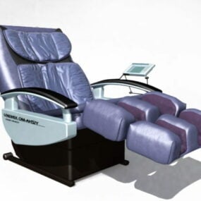Fauteuil de massage électrique pour salon de beauté modèle 3D