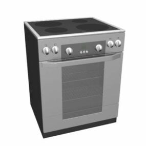 Electric Kitchen Range Cooker 3d model