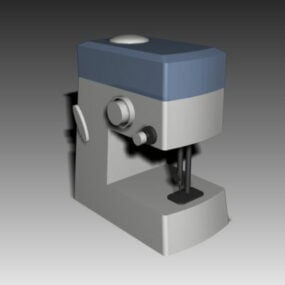 Old Electric Sewing Machine 3d model