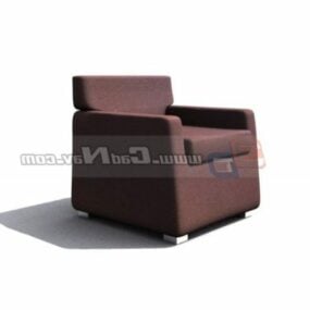 Κομψό σχέδιο Έπιπλα μονό καναπέ 3d μοντέλο