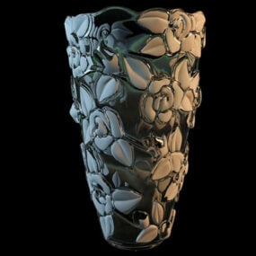 مدل گلدان سه بعدی طرح زیبا