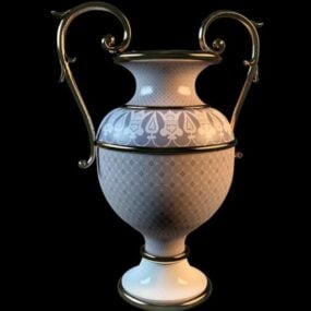 Antika Porselen Kupa Vazo 3d modeli