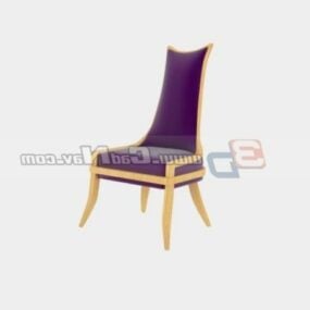 Elegant Wooden Wedding Chair 3d model