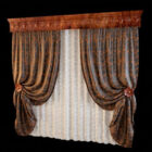 刺繍スタイルの床の長さの窓のカーテン