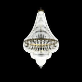 Empire Style Interior Crystal Chandelier 3d model