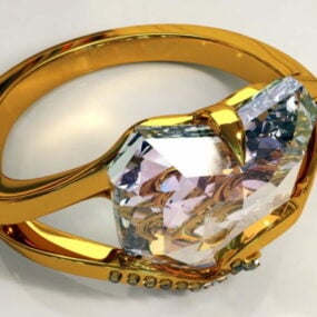Fashio Engagement Ring 3d model