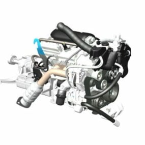 نموذج أجزاء المحرك لجزء الآلة ثلاثي الأبعاد