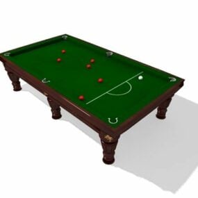 Englischer Snooker-Billardtisch 3D-Modell