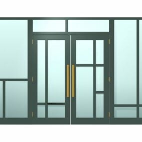 Kontordesign Entry Door 3d-modell