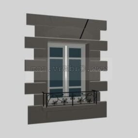 European Window Design 3d-modell