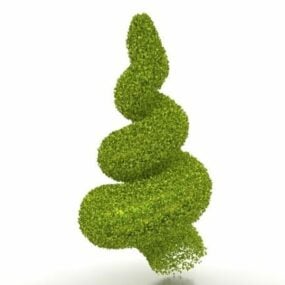 Evergreen Topiary Plant Tree 3d model