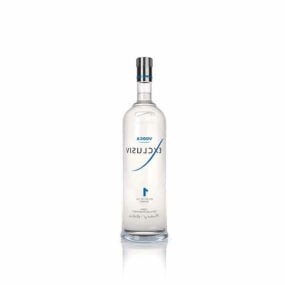 Model 3d Botol Anggur Vodka Eksklusif