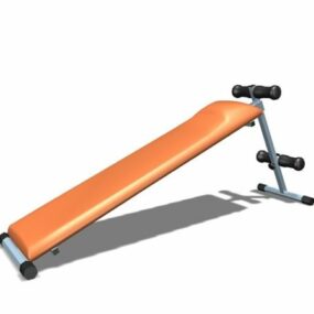 Planche abdominale pour équipement d'exercice de gymnastique modèle 3D