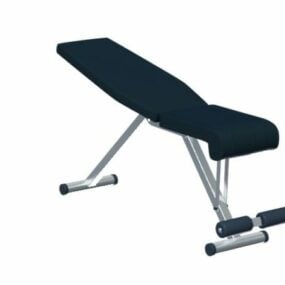 Fitness Exercise Sit Up Bench 3d-modell