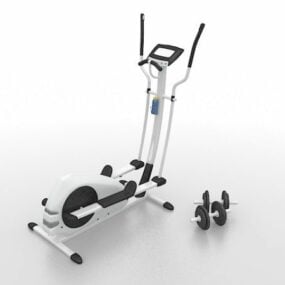نموذج معدات الدراجة الرياضية للياقة البدنية ثلاثي الأبعاد