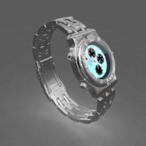 Sekonda Silver Quartz Watch 3d model