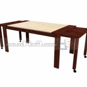 Home Furniture Extension Dining Table 3d model