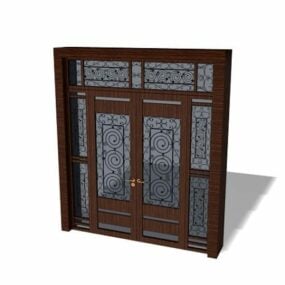 Exterior Front Door Furniture 3d model