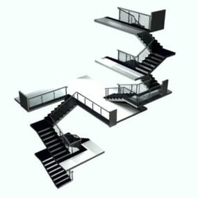 Building Exterior Stair Systems 3d model