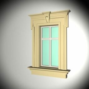 Western Exterior Window Trim דגם 3D