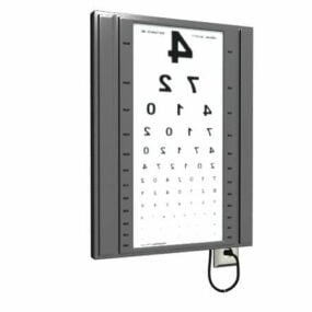 Hospitalets øjenundersøgelsesboks 3d-model