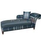 Antique Fabric Chaise Lounge