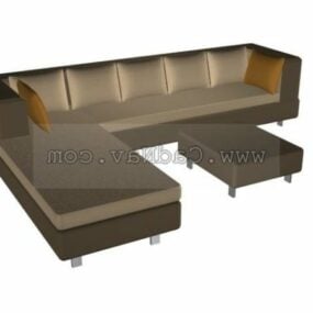 Conjunto de móveis para sofá de sala de estar modelo 3d