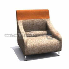 Fabric Material Single Sofa Furniture 3d model