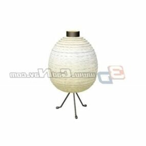 Fabric Lamp Shade Table Lamp Design 3d model