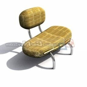 Home Furniture Fabric Low Chair 3d model