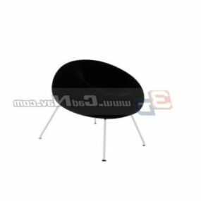 Fabric Moon Chair Furniture 3d model