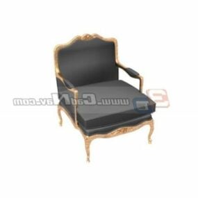 Furniture Fabric Sofa Chair Fauteuil 3d model